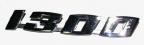 Emblema "1300" metal cromado