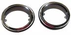 Chrome molding for Front turnsignal lens Split bus (pair)
