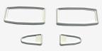 Cal�o da ma�aneta (jogo 4pcs) Fusca ap�s 1977 branco