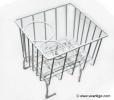 Cesta porta objetos branca Cesta porta objetos branca